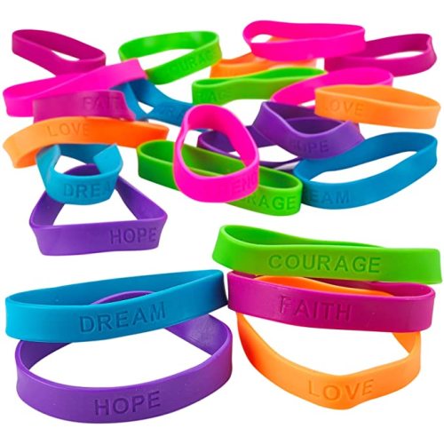 Pulseras de goma personalizadas con dichos Diameter Welpband