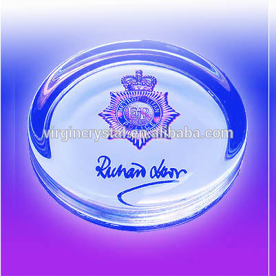 Romantical Crystal Dome Shape Crystal Paperweight For Customized Crystal Gift