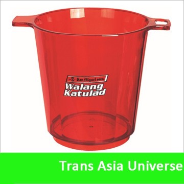 Hot Selling Custom logo Colorful Plastic LED ice buckets