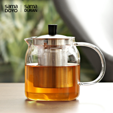 SAMADOYO 700ML Heat-resistant Handblown Glass Tea Pot / Large Tea Kettles Manufacturer