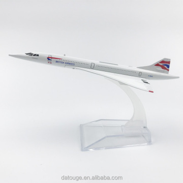 New Style Die-Cast Metal Airplane Model: Britain Concorde Airlines 16cm Alloy Model Plane