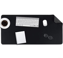 Velvet Desk Mat: Non-Slip Leather Desk Pad - Waterproof Desk Cover Mat