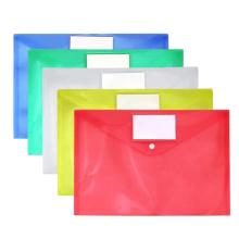 Plastic Envelopes - Poly Envelopes A4 Size with Label Pocket and Button Closure for Office and Home Use