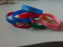 Silicone wrist strap silica gel bracelets