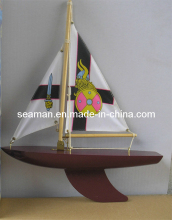 Handcraft Wooden Model Sailboat Model Ship Toy Boat