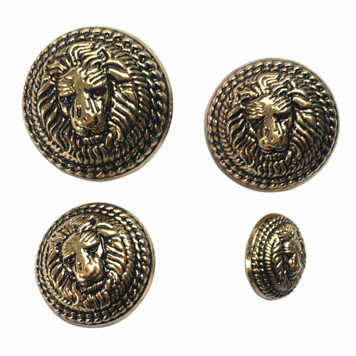 Gold Metal Blazer Button Set For Suits