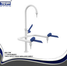 Lab Equipments Triple Outlet Faucet with Lever Handle