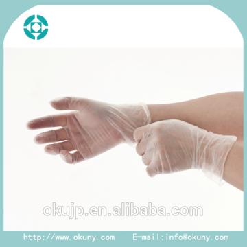 alibaba express transparent medical disposable vinly/pve gloves