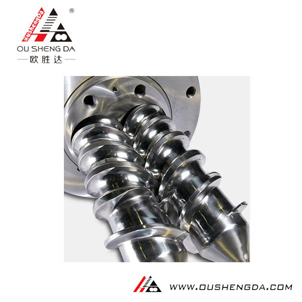 bimetallic nitride chrome parallel twin screw untuk aksesori garisan pembuatan extruder / alat ganti untuk mesin penyemperitan