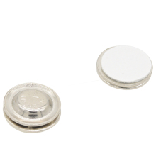 Round Magnetic ID Badge Holder: Reusable, Metal Button Badge Fastener for Name Badges