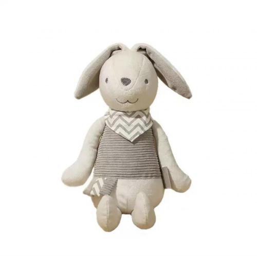 Large beige cocoa rabbit plush toy gift