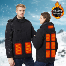 Men's Heated Vest Jacket: Slim Fit Electric Heating Puffer Coat for Winter Outdoor Wear