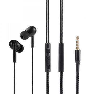 Control de alambre estéreo en el oído al por mayor 3.5 mm auricular con cable universal