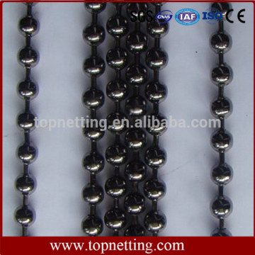 Black painted metal ball chain string curtain