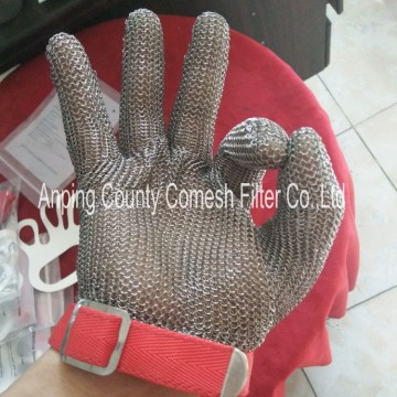 304 Stainless Steel Butcher Cutting Safety Gloves