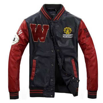 Custome men's leather jacket
