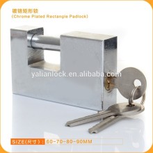 Chrome Plated Rectangle Padlock