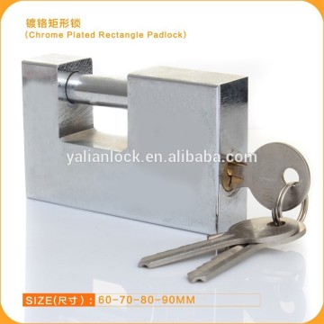 Chrome Plated Rectangle Padlock