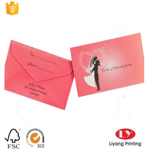 Wholesale Gift Card Printing With Envelope Packaging