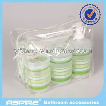 plastic travel bath set