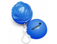 pe disposable rain ponch in ABS ball