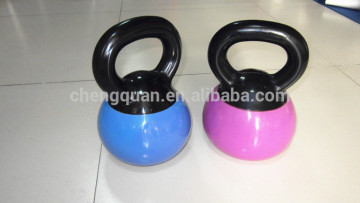 Factory wholesale SAFE pvc soft safe kettle bell ball massage kettlebell