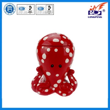 Ceramic Ocean Series Octopus Cookie Jar/Candy Jar/Canister