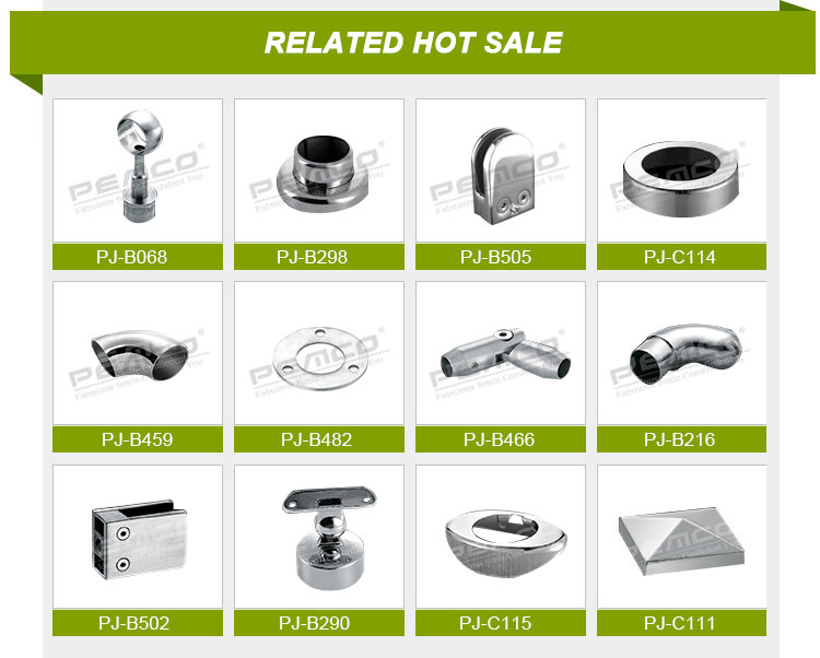 Hot sale Price Of Decorative Stair Railing round pipe stair handrail stainless steel end cap