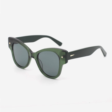 Cat's Eye Lamination Acetate Female Sunglasses 24A8005