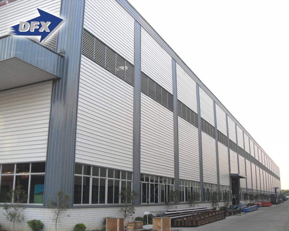 China famous supplier large span light steel structure construction warehouse building