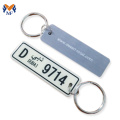 Car number plate cute keychain idea