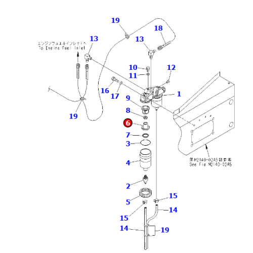 418-23-30001 Assemblaggio dell&#39;asse, posteriore per WA200-6