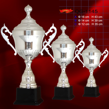 China factory high-end custom big silver metal trophy cup