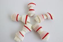 2.5" rawhide mini knotted bone