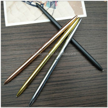 Rose Gold Thin Wedding Hotel Cross Brass Ballpoint Pen