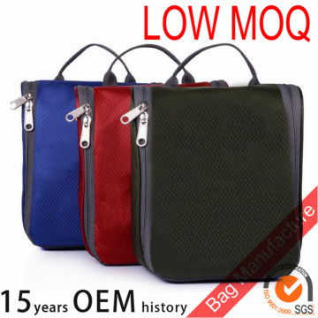 Travel hanging waterproof nylon toiletry bag Hotel Cosmetic bag