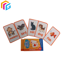 English and Numbers Educational Flash Cards for Game Learning