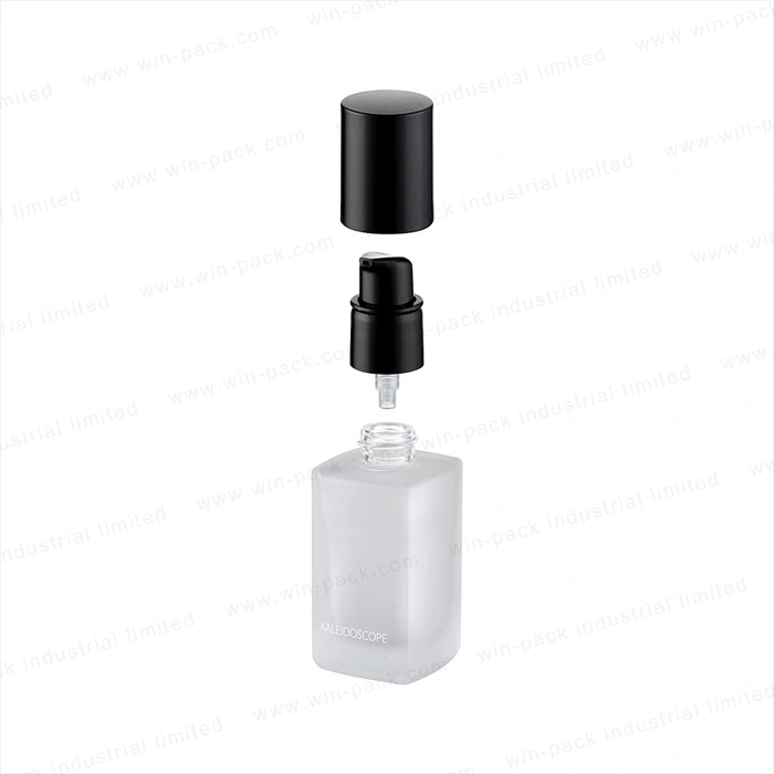Winpack Square 30ml Frost Glass Cosmetic Foundation Bottle for Make up