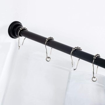 Adjustable Rustproof Spring Tension Shower Curtain Rod