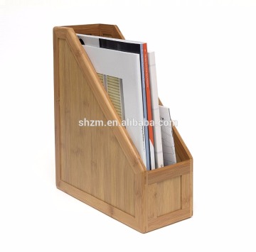 Wholesale Bamboo Desktop Magazine Storage Holder/Organizer