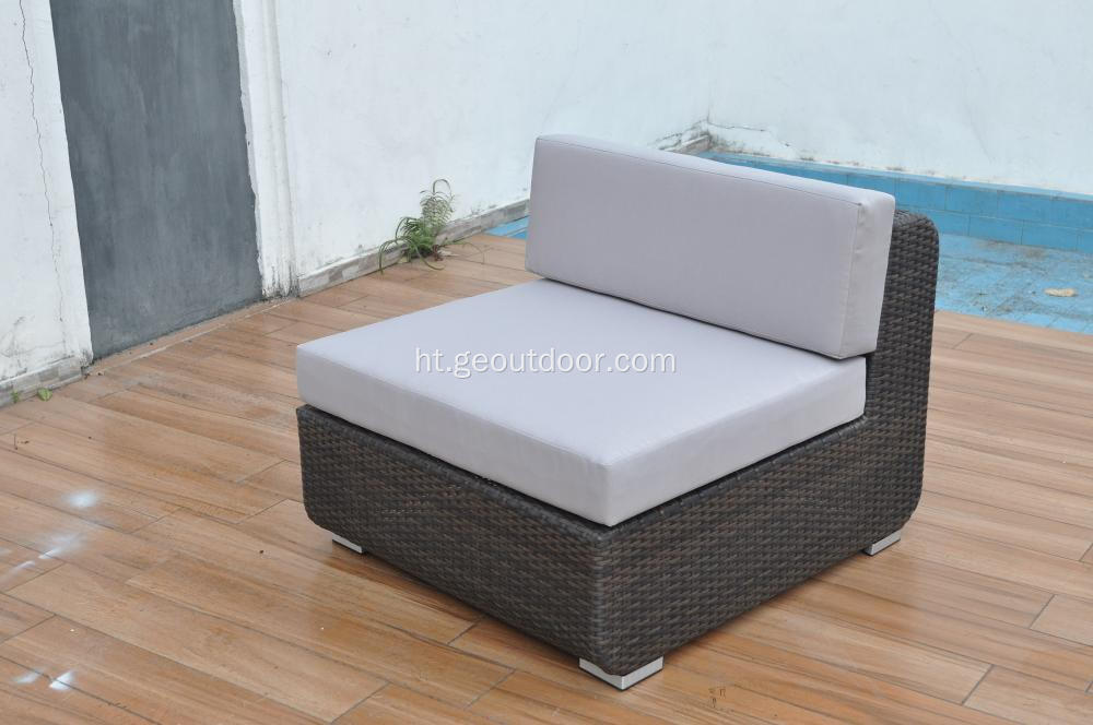 8 p popilè wicker mèb sofa seri