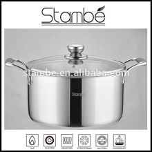 italian stainless steel supernonstick cookware with stainless steel lid