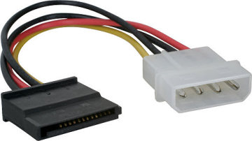 Quiet PC Molex IDE to Serial ATA Power Adapter Cable
