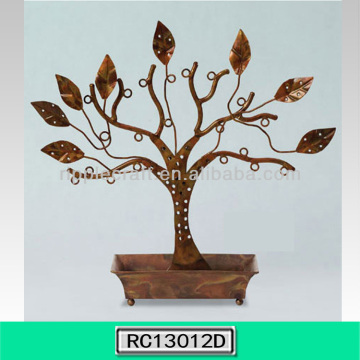 Wrought Iron Tree Shape Jewelry Stand