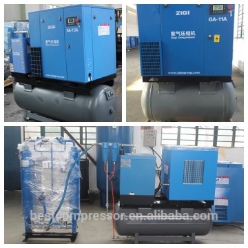 tank mounted rotary air compressors