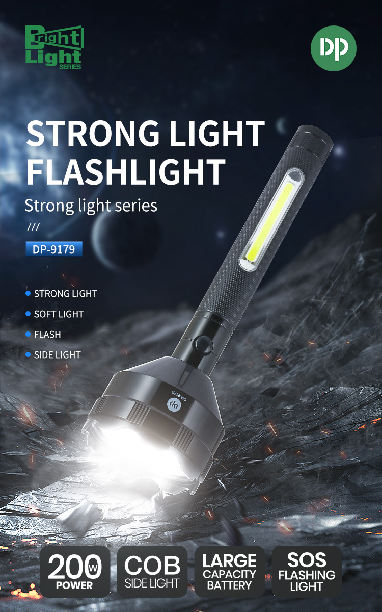 Lithium Battery LED Flashlight 