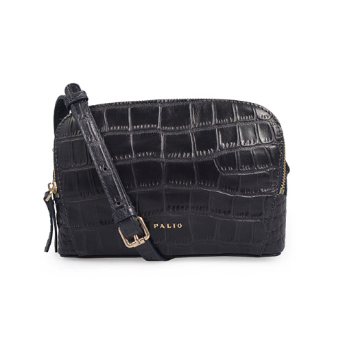 Double Zippers Crocodile Bags Single Strap Crossbody Bag