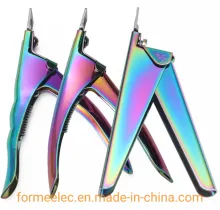 Colorful Titanium Nail Cutter Manicure Tool Kit French Manicure Clippers Nail Cuticle Clipper