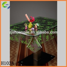 Beautiful transparent plastic table linens with for wedding