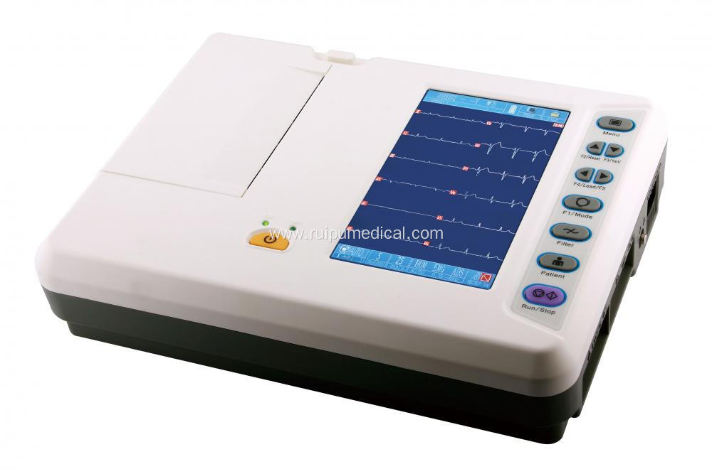 CE Digital 6 Channel ECG Machine Electrocardiograph